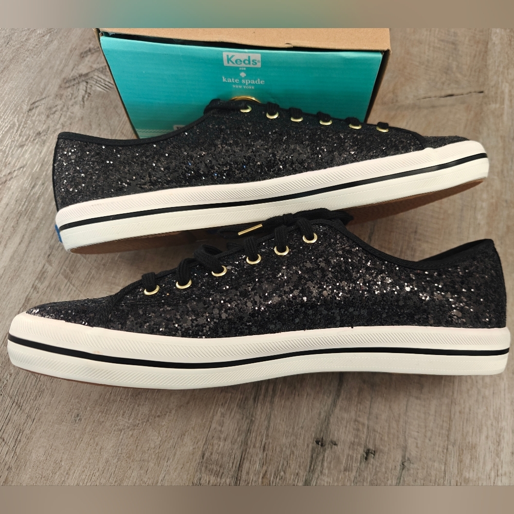 Keds Women's Kickstart KS Glitter Black - Picture 6 of 11